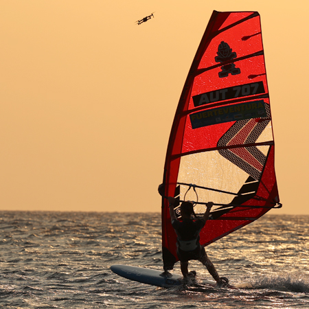 Bijou Shahmirian Windsurfing 2023 sunrise