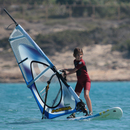 Bijou Shahmirian Windsurfing Tacking