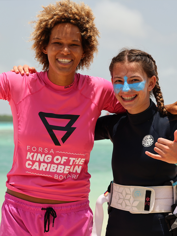 Bijou Shahmirian Windsurfing 2022, Bonaire, King of the Caribbean, Girls Power with Sarah-Quita Offringa